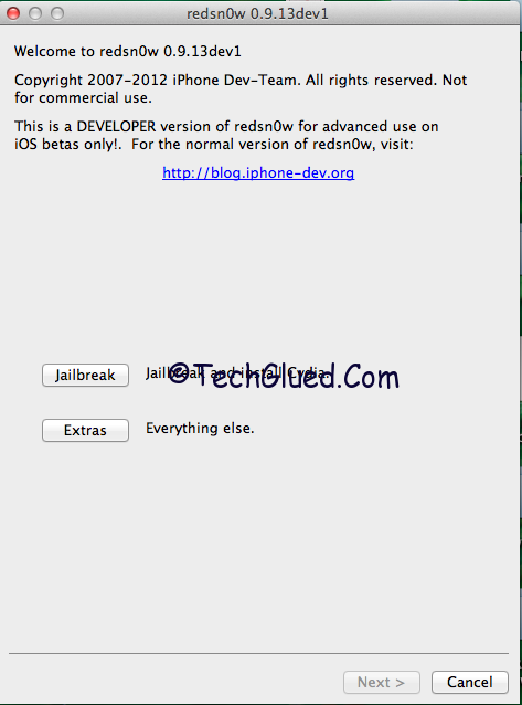 How to Tethered Jailbreak iOS 6b1 With Redsn0w 0.9.13dev1