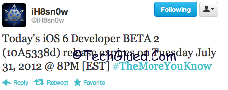 iOS 6 Beta 3 Coming 10 July, iOS Beta 2 Expires 31st July 2012