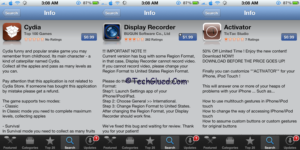 Apple Approves Activator After Display Recorder and Cydia in iTunes
