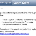 iOS 6.1.3 Debuts with Screen Flaw Fix, is Evasi0n Jailbreak fixed?