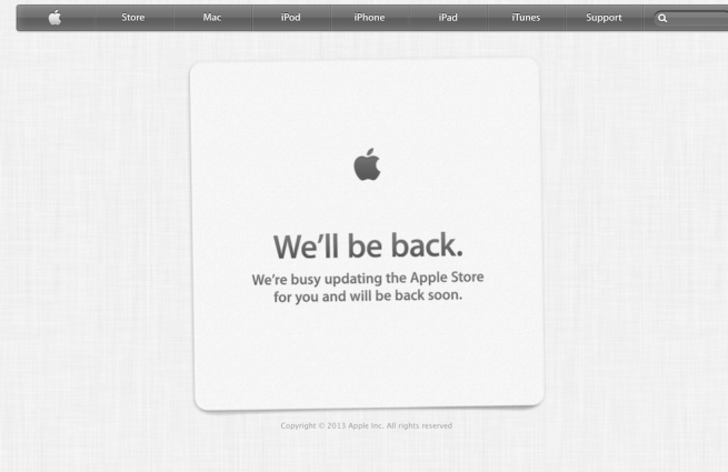 Apple Store Goes down Zings iPhone 5S and iPhone 5C Launch Event
